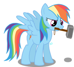 Size: 934x856 | Tagged: safe, imported from derpibooru, rainbow dash, hammer, mjölnir, thor