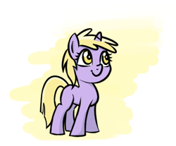 Size: 425x352 | Tagged: safe, artist:helhoof, imported from derpibooru, dinky hooves, pony, unicorn, female, filly, smiling, solo