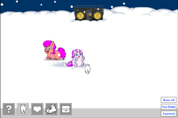 Size: 916x610 | Tagged: safe, artist:marcusmaximus, imported from derpibooru, fluffy pony, christmas, fluffy pony pet shop, snow, snowfall