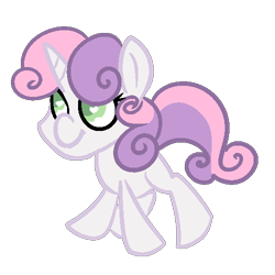 Size: 500x500 | Tagged: safe, artist:robynne, imported from derpibooru, sweetie belle, full body, looking up, simple background, solo, standing, transparent background