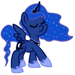 Size: 500x500 | Tagged: safe, artist:robynne, imported from derpibooru, princess luna, cute, lunabetes