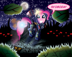 Size: 2000x1600 | Tagged: safe, imported from derpibooru, pinkie pie, crossover, parody, russian, s.t.a.l.k.e.r.