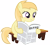 Size: 3466x3138 | Tagged: safe, artist:sofunnyguy, imported from derpibooru, noi, earth pony, pony, background pony, female, filly, foal free press, hoof hold, newspaper, simple background, sitting, solo, transparent background, vector