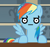 Size: 534x500 | Tagged: safe, imported from derpibooru, rainbow dash, pony, look of disapproval, reaction image, solo