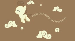 Size: 1210x660 | Tagged: safe, artist:goldfisk, imported from derpibooru, pound cake, cloud, cloudy, wallpaper
