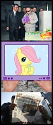 Size: 545x1280 | Tagged: safe, editor:i-shooped-a-pwny, imported from derpibooru, fluttershy, human, cute, dead, death, exploitable meme, flutterjuice, fluttertree, heart attack, irl, juice, juice box, kim jong-il, lol, meme, north korea, photo, shyabetes, tree, tv meme