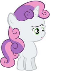 Size: 1280x1600 | Tagged: safe, artist:i-shooped-a-pwny, editor:i-shooped-a-pwny, imported from derpibooru, sweetie belle, mongoloid, mutant, u wot m8, unibrow, woll smoth