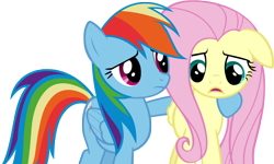 Size: 5000x3000 | Tagged: safe, artist:acer-rubrum, imported from derpibooru, fluttershy, rainbow dash, simple background, transparent background, vector