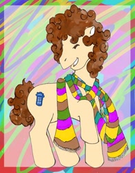 Size: 300x382 | Tagged: safe, artist:venice, imported from derpibooru, doctor who, fourth doctor, ponified