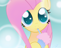 Size: 1720x1379 | Tagged: safe, artist:twintailsinc, edit, imported from derpibooru, fluttershy, milkshake