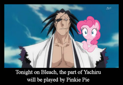 Size: 860x595 | Tagged: safe, imported from derpibooru, pinkie pie, badass, bleach (manga), crossover, duo, meme, zaraki kenpachi