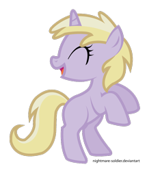 Size: 666x775 | Tagged: safe, artist:nightmare-soldier, imported from derpibooru, dinky hooves, pony, female, simple background, solo, transparent background, vector