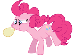 Size: 4644x3309 | Tagged: safe, artist:maliciousbadger, imported from derpibooru, pinkie pie, earth pony, pony, balloon, blowing up balloons, female, simple background, solo, transparent background, vector