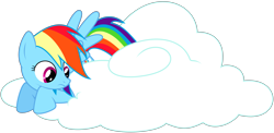 Size: 6622x3244 | Tagged: safe, artist:tiwake, imported from derpibooru, rainbow dash, pony, cloud, female, simple background, solo, transparent background, vector