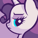 Size: 128x128 | Tagged: safe, artist:pix3m, imported from derpibooru, rarity, pony, bust, female, pixel art, portrait, solo