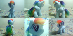 Size: 1440x720 | Tagged: safe, artist:icy wings, imported from derpibooru, rainbow dash, pegasus, pony, hand made, irl, photo, plushie, solo