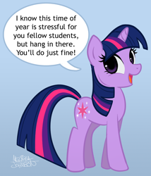 Size: 756x885 | Tagged: safe, artist:nauticaldog, imported from derpibooru, twilight sparkle, pony, unicorn, dialogue, female, mare, open mouth, signature, solo, unicorn twilight