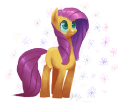 Size: 710x587 | Tagged: safe, artist:1eg, imported from derpibooru, fluttershy, pony, female, looking up, solo, standing, wingless