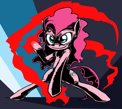 Size: 1155x1034 | Tagged: safe, artist:lordcj, imported from derpibooru, pinkie pie, abstract background, bipedal, full body, solo