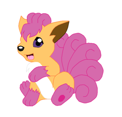 Size: 581x555 | Tagged: safe, imported from derpibooru, scootaloo, fox, vulpix, crossover, kitsune, pokémon