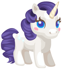 Size: 378x417 | Tagged: safe, imported from derpibooru, rarity, pony, expy, facebook, game, pet society, pony cameo, pony reference, possibly pony related, solo