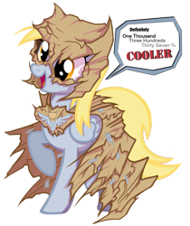 Size: 1115x1330 | Tagged: safe, artist:nabbiekitty, artist:pkelton, imported from derpibooru, derpy hooves, pegasus, pony, bagmare, batman, costume, dialogue, female, mare, mask, simple background, superhero, transparent background