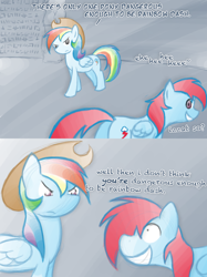 Size: 800x1068 | Tagged: safe, artist:feather, imported from derpibooru, rainbow dash, ask rainbow danger dash, tumblr
