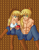 Size: 600x777 | Tagged: safe, artist:icedroplet, imported from derpibooru, applejack, human, apple, applejack (male), applejacked, applejacks (shipping), breasts, busty applejack, cleavage, duo, female, hatless, humanized, male, missing accessory, muscles, rule 63, self ponidox, selfcest, shipping, straight