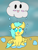 Size: 708x927 | Tagged: safe, artist:mysticvulpix, imported from derpibooru, sunshower raindrops, chibi, cloud, cute, rain, raincloud