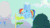 Size: 480x270 | Tagged: safe, edit, edited screencap, imported from derpibooru, screencap, rainbow dash, pegasus, pony, magic duel, animated, female, implied trixie, marr, rainbow transform, sopa