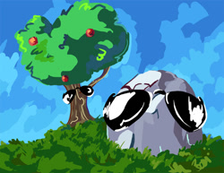 Size: 825x638 | Tagged: safe, artist:jump-cut, imported from derpibooru, bloomberg, tom, palindrome get, sunglasses, swag