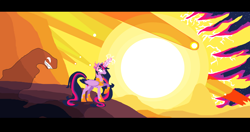 Size: 5256x2776 | Tagged: safe, artist:foldawaywings, imported from derpibooru, twilight sparkle, alicorn, pony, glowing eyes, twilight sparkle (alicorn)