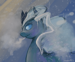 Size: 900x750 | Tagged: safe, artist:ninthsphere, imported from derpibooru, elemental, 30 minute art challenge, ice, ponified