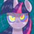 Size: 500x500 | Tagged: safe, imported from derpibooru, twilight sparkle, pony, bust, female, grin, hypnosis, kaa eyes, looking at you, mare, portrait, smiling, solo, swirly eyes