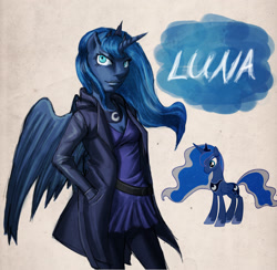 Size: 2267x2214 | Tagged: safe, artist:redblacktac, imported from derpibooru, princess luna, anthro, clothes, jacket