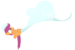 Size: 3124x2096 | Tagged: safe, artist:kernelcobb, imported from derpibooru, scootaloo, sleepless in ponyville, cloud, scared, simple background, solo, transparent background, vector