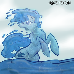 Size: 500x500 | Tagged: safe, artist:irishthorns, imported from derpibooru, 30 minute art challenge, ponified, water