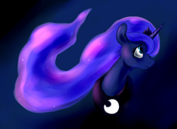 Size: 1000x730 | Tagged: safe, artist:sb, imported from derpibooru, princess luna, alicorn, pony, bust, female, gradient background, mare, portrait, profile, solo