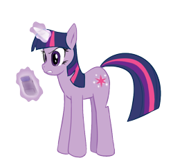 Size: 690x665 | Tagged: safe, artist:uc77, imported from derpibooru, twilight sparkle, pony, unicorn, female, game boy, glowing horn, magic, mare, photoshop, simple background, solo, telekinesis, transparent background, unicorn twilight