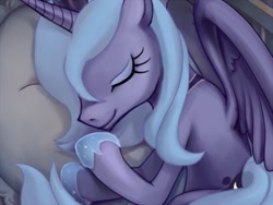 Size: 640x480 | Tagged: safe, artist:dawkinsia, imported from derpibooru, princess luna, alicorn, pony, female, mare, pillow, s1 luna, sleeping, solo