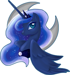 Size: 2113x2284 | Tagged: safe, artist:ladyamaltea, imported from derpibooru, princess luna, alicorn, pony, bust, colored pupils, female, high res, horn, jewelry, mare, portrait, profile, regalia, simple background, solo, tiara, transparent background