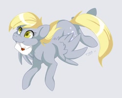 Size: 642x519 | Tagged: safe, artist:mr-tiaa, imported from derpibooru, derpy hooves, pegasus, pony, female, flying, letter, mare, mouth hold, simple background, solo