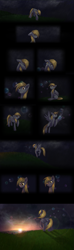 Size: 667x2253 | Tagged: safe, artist:rizcifra, imported from derpibooru, derpy hooves, pegasus, pony, bubble, comic, crying, dawn, female, floppy ears, mare, no dialogue, rain, solo