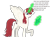 Size: 1000x743 | Tagged: safe, artist:hakar-kerarmor, imported from derpibooru, queen chrysalis, oc, oc only, oc:fausticorn, changeling, book, dialogue, female, horn, lauren faust, levitation, magic, open mouth, raised hoof, seems legit, simple background, smiling, solo, spread wings, telekinesis, transparent background, wings