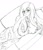 Size: 916x1055 | Tagged: safe, artist:gear-x-machina, imported from derpibooru, fluttershy, human, big breasts, blushing, breasts, busty fluttershy, female, humanized, monochrome, on side, side, solo
