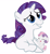 Size: 5000x5400 | Tagged: safe, artist:beavernator, imported from derpibooru, rarity, sweetie belle, pony, unicorn, absurd resolution, baby, baby belle, baby pony, cute, diasweetes, duo, female, filly, foal, simple background, white background