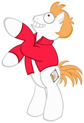 Size: 1280x1860 | Tagged: safe, artist:toonfreak, imported from derpibooru, earth pony, pony, futurama, male, philip j. fry, ponified, solo
