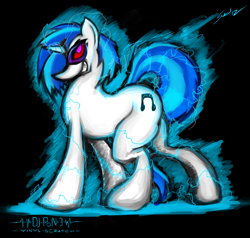 Size: 3850x3664 | Tagged: safe, artist:saliantsunbreeze, imported from derpibooru, dj pon-3, vinyl scratch, pony, unicorn, abstract background, female, high res, mare, solo