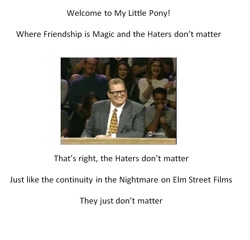 Size: 1104x1060 | Tagged: safe, imported from derpibooru, human, brony, drew carey, drew carry, haters, male, nightmare on elm street, text, whose line is it anyway