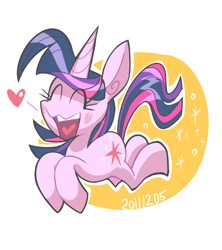 Size: 800x900 | Tagged: safe, artist:gashi-gashi, imported from derpibooru, twilight sparkle, pony, unicorn, abstract background, cutie mark, eyes closed, female, happy, heart, horn, mare, open mouth, open smile, pronking, simple background, smiling, solo, sparkles, unicorn twilight, white background